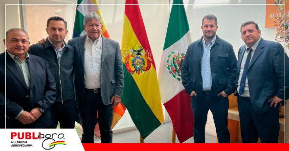 Visita protocolar de Yamil Nacif, presidente de Asocebu a la embajada de Bolivia en México Foto: Asociación Mexicana de Criadores de Cebu