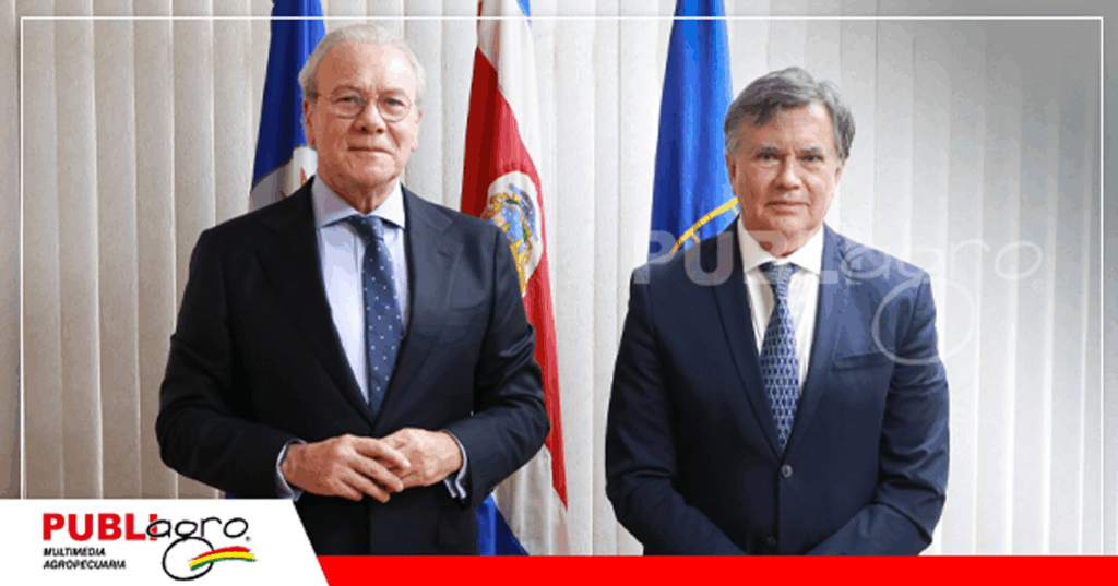 El Director General del IICA, Manuel Otero, y el Secretario General de la Comunidad Andina, Embajador Gonzalo Gutiérrez / Foto: CAN