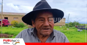 Gualberto Colbert productor de quinua en Umala/ Foto: Publiagro