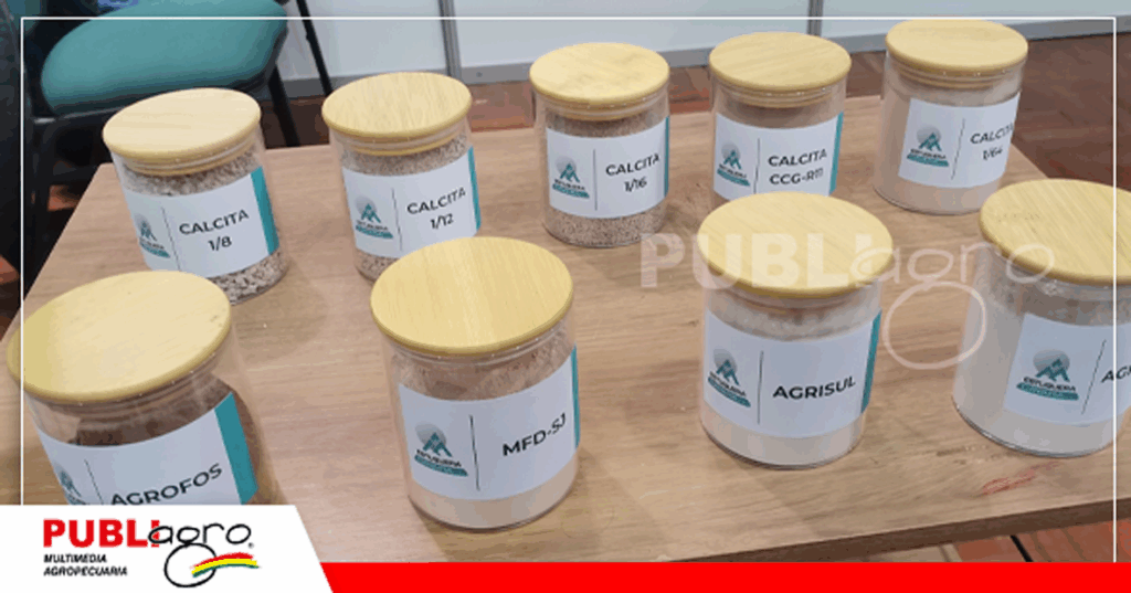 1 Algunos de los productos para la corrección de los suelos / Foto: Publiagro