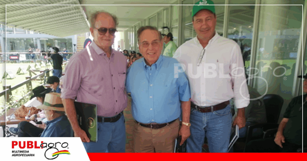 Borges junto a Luis Saavedra Bruno de Hacienda Nelori / Foto: Publiagro
