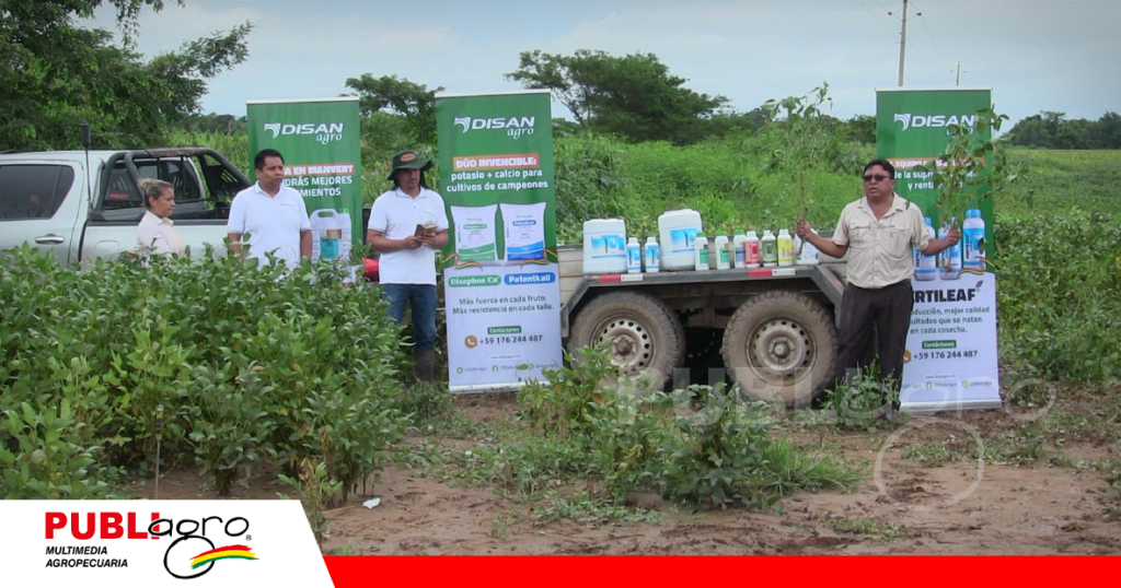 El ing. Raul Escalera compartió su experiencia usando los productos de Disan Agro/ Foto: Publiagro