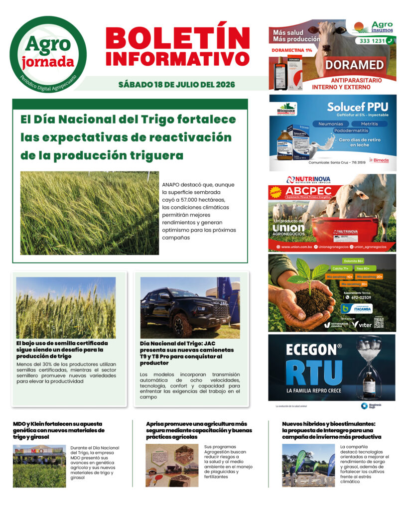 BOLETÍN AGROJORNADA 18:07:26