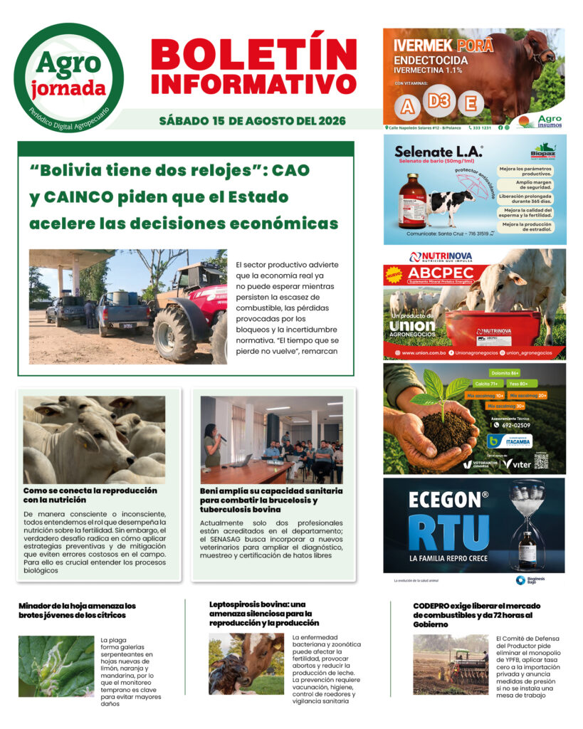 BOLETÍN AGROJORNADA 15:08:26