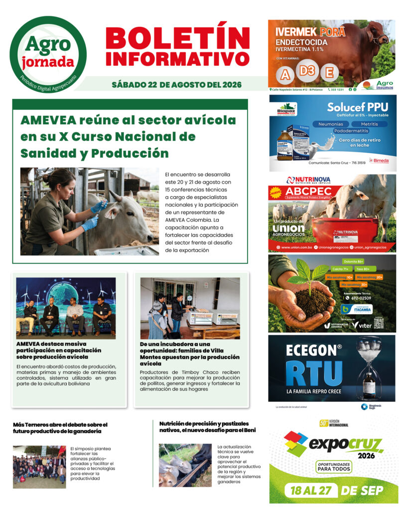 BOLETÍN AGROJORNADA 22:08:26