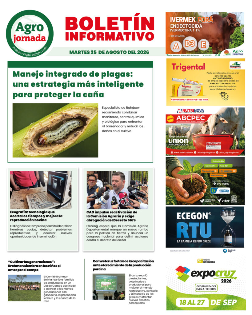 BOLETÍN AGROJORNADA 25:08:26