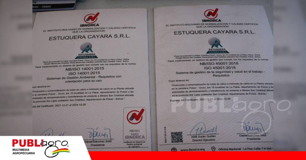 FOTO NOTAS WEB (20) Estuquera Cayara cuenta con certificación ISO/ Foto: Publiagro