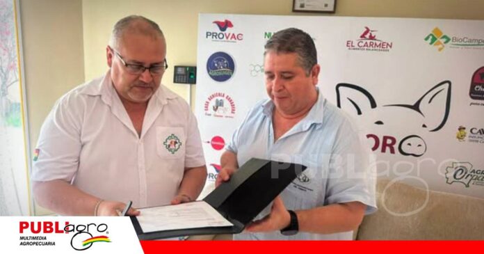 La entrega se realizó como parte del Programa Departamental de Erradicación de la Peste Porcina Clásica Foto: Senasag