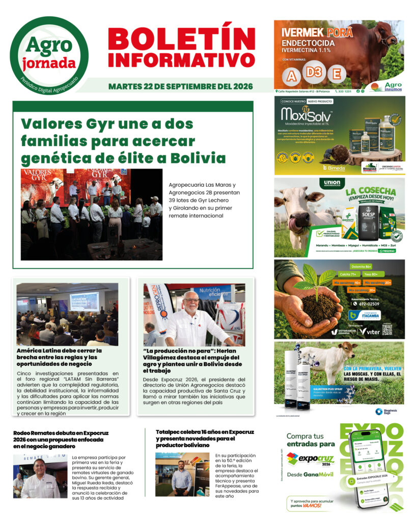 BOLETÍN AGROJORNADA 22:09:26