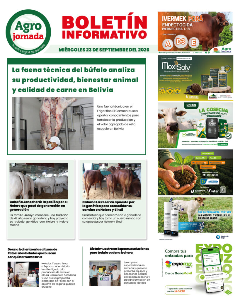 BOLETÍN AGROJORNADA 23:09:26