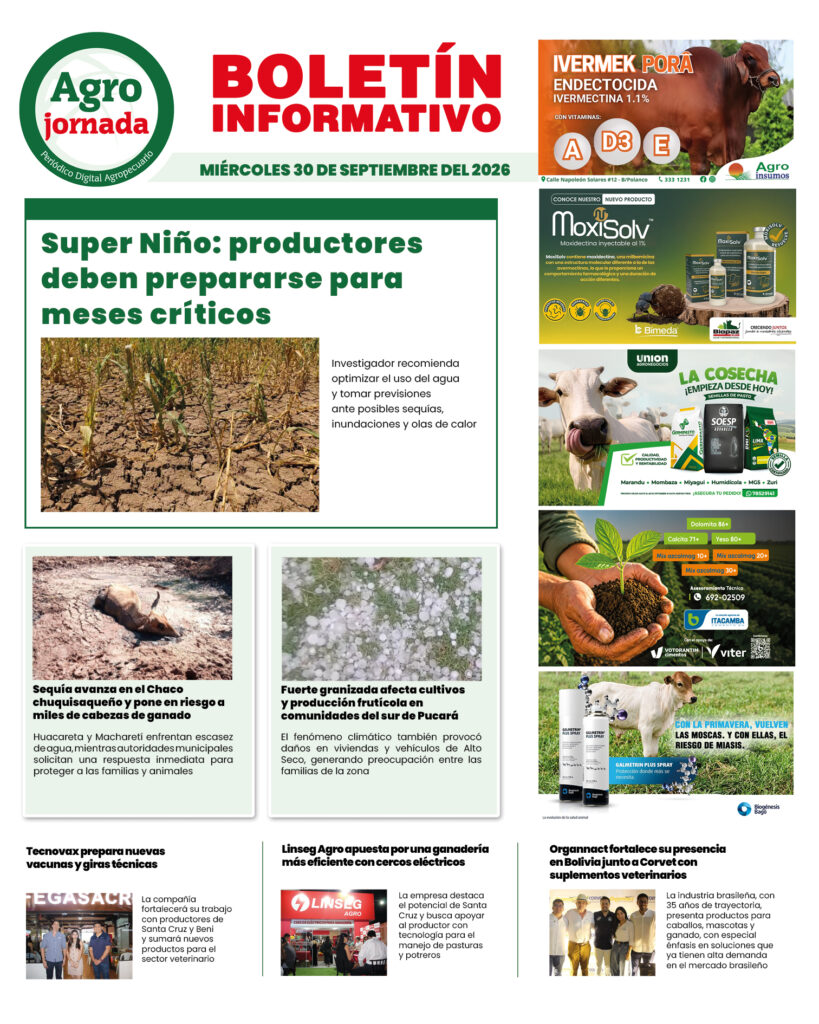 BOLETÍN AGROJORNADA 30:09:26