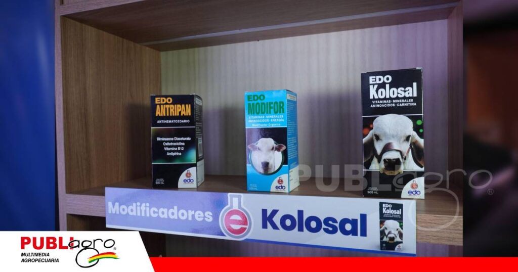 FOTO NOTAS WEB - 2026-09-21T141511.471 Productos ofrecidos en el stand de Rodeo Remates en Expocruz 2026 | Foto: Publiagro