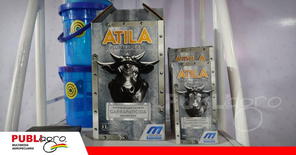 Atila, el producto estrella ofrecido en la División de Sanidad y Bienestar Animal en Unión Agronegocios | Foto: Publiagro