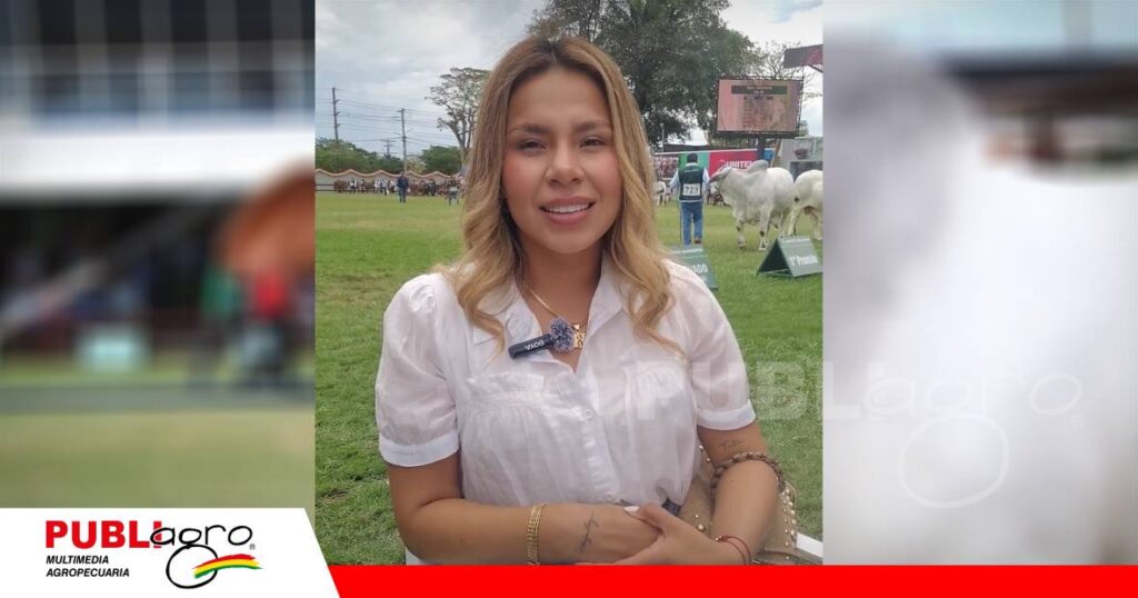 Fabiana Cruz, heredera del amor por la ganadería y el brahman/ Foto: Publiagro