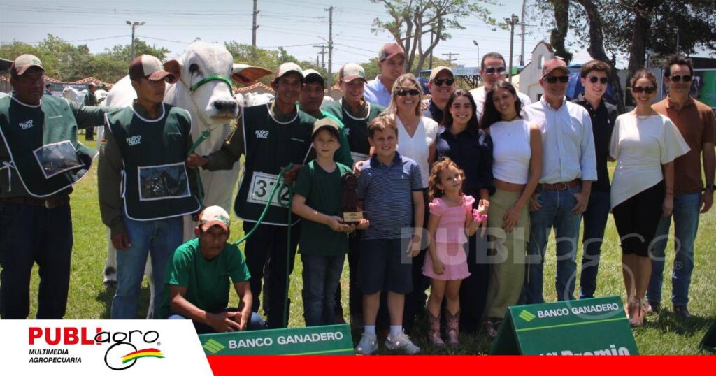 FOTO NOTAS WEB (93) Cabaña Moxos consiguió el titulo de la gran campeona Nelore Mocho/ Foto: Publiagro