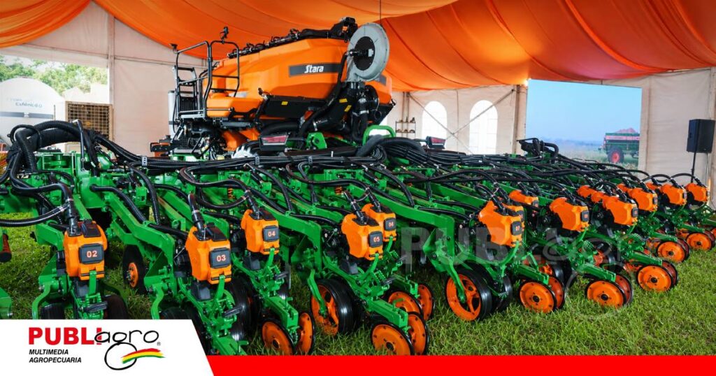 La sembradora Princesa, una de las novedades de Stara en Bolivia, presentada por Unimaq. | Foto: Publiagro