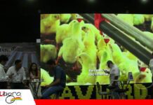 Caviard presenta soluciones de bioseguridad y nutrición para aves y cerdos Stand de Caviard recibe a todos sus clientes/ Foto: Publiagro